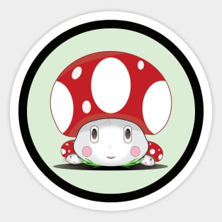 Mushroom Family Sticker